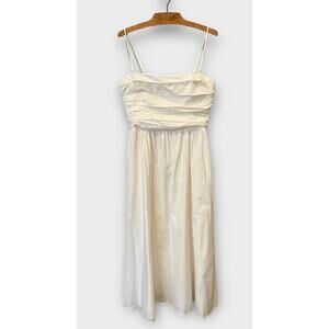 REFORMATION  Lissa Convertible Organic Stretch Cotton Midi Dress Size 10